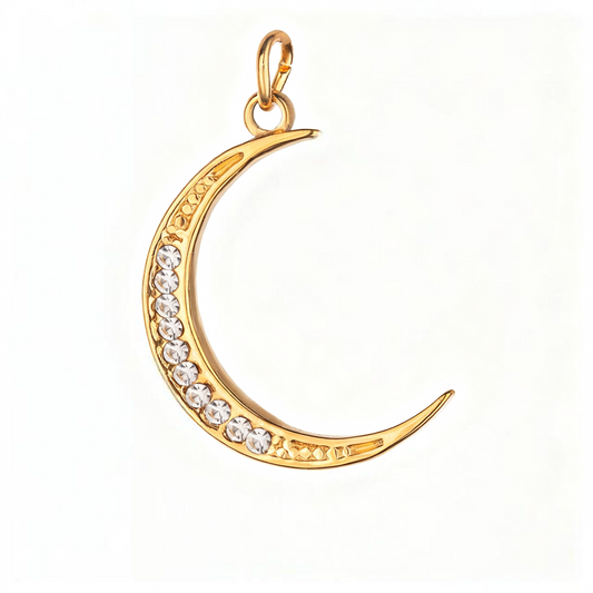 Lunar Whisper Zircon Pendant