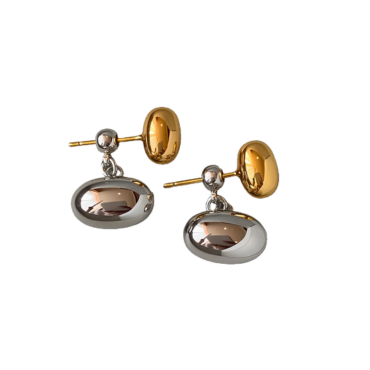 Metal Bead Two Styles Stud Earrings