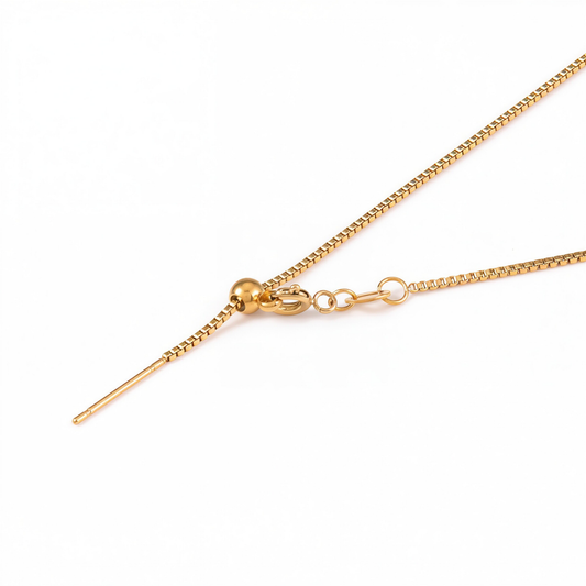 Adjustable Box-Shaped Necklace and Bracelet, Universal Chain